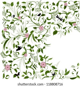 Foliate designs for greetings