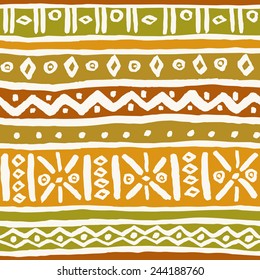 Folk abstract ornamental seamless texture. Retro endless ornament background. Template for design fabric, package, wear, accessories