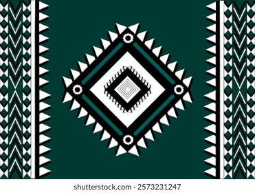 Folk art, Aztec ornamental art, according to our local time system, seamless oriental color design, curtain features, Ram Hallogan,