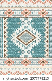 Folk art and Floral design Vector Carpet with modern Pattern and texture having trending colors in high resolution
