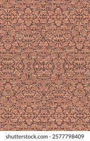 Folk art and Floral design Vector Carpet with modern Pattern and texture having trending colors in high resolution
