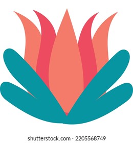 folk art flower vector background