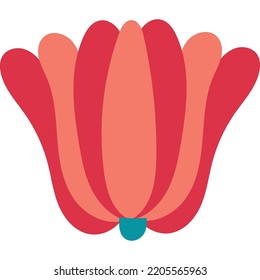 folk art flower vector illustration
