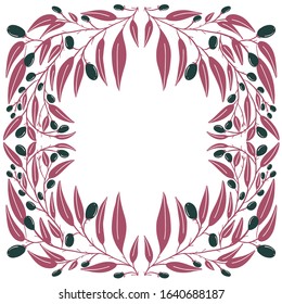 Folk art  pattern in Scandinavian style.Floral, birds, leaves vector illustration