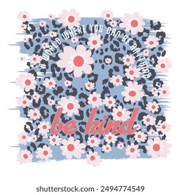 Folk art vector floral greeting tees, round pattern with flowers Scandinavian, hand drawn style in red and navy blue. Retro repetitive decoration in