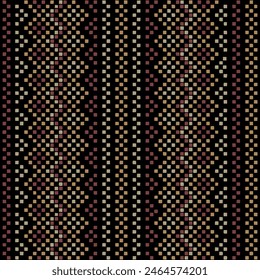 alfombra popular. cuadrados dibujados a mano. patrón sin costuras de Vector. arte decorativo. fondo repetitivo de color granate plateado negro. muestra de tela geométrica. papel de envoltura. diseño textil continuo Plantilla 