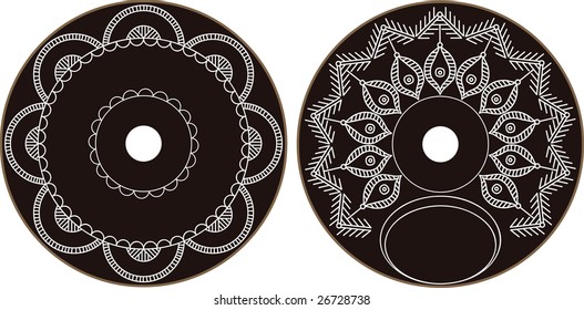Folk CD - DVD Label Design