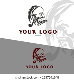 Folk Cossack Illustration Logo