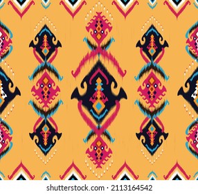 Folk embroidery,ethnic abstract .Seamless geometric pattern in tribal, and Mexican style.Aztec geometric art ornament print.Design for carpet,wallpaper,clothing,wrapping,fabric,cover,textile