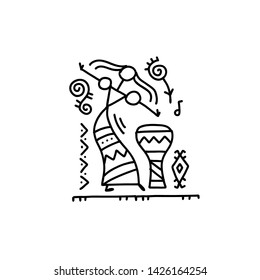 Folk ethnic dance for your design