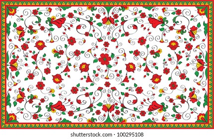 folk floral ornament