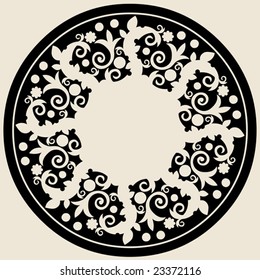 folk floral pattern