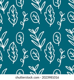 Folk floral seamless patterns. Vector design for paper, cover, fabric, and other users. Vintage style.
