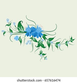 Folk flower ornament for used for wedding invitations, greeting cards, wallpaper, printing on the packaging paper, textiles.
