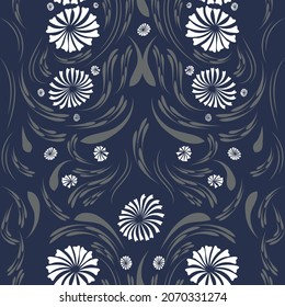 Folk flowers print Floral pattern Ethnic art