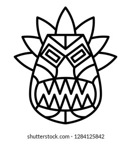 Folk idol icon. Outline folk idol vector icon for web design isolated on white background