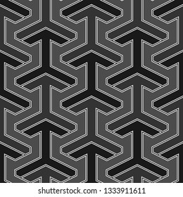 Folk image. Seamless pattern.Arrows background. Figures wallpaper. Ethnic motif. Simple ornament. Arrow shapes backdrop. Digital paper, textile print, web design, abstract.