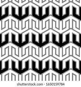 Folk image.Seamless pattern. Figures wallpaper. Ethnic motif. Simple ornament. Arrows background. Digital paper, textile print, web design, abstract.Arrow shapes backdrop