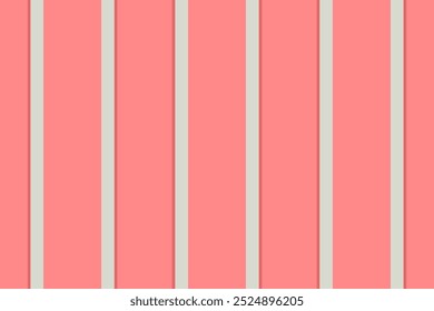 Folk linhas vetor vertical, tecido sem costura têxtil masculino. Padrão de textura de plano de fundo de faixa de Jarda na paleta de cores vermelho e branco.