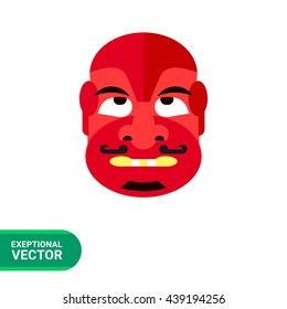 Folk Mask Vector Icon 1