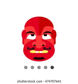 Folk Mask Vector Icon 1