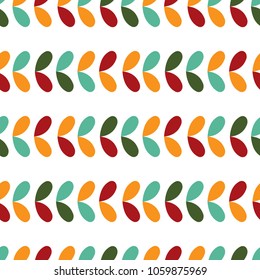 Folk Mexican seamless pattern