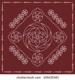 Folk Motif Design wall painting