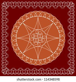Folk Motif Design wall painting