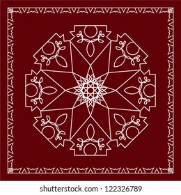 Folk Motif Design wall painting