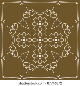 Folk Motif Design wall painting