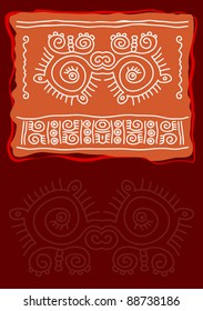 Folk Motif Design wall painting