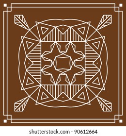 Folk Motif Design wall painting