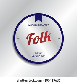 folk music genre label