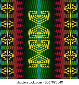 Folk ornament, national pattern, ethnic embroidery, ornamental texture, traditional geometric motives of the tribes of the African continent.