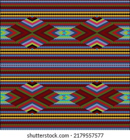 Folk ornament, national pattern, ethnic embroidery, ornamental texture, traditional geometric motives of the tribes of the African continent.