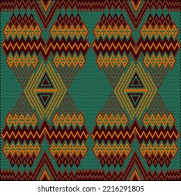 Folk ornament, national pattern, ethnic embroidery, ornamental texture, traditional geometric motives of the tribes of the African continent.