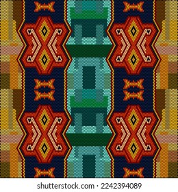 Folk ornament, national pattern, ethnic embroidery, ornamental texture, traditional geometric motives of the tribes of the African continent.