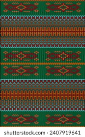 Folk ornament, national pattern, ethnic embroidery, ornamental texture, traditional geometric motives of the tribes of the African continent.