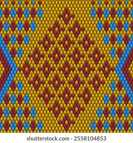 Folk ornament, national pattern, ethnic embroidery, ornamental texture, traditional geometric motives of the tribes of the African continent.