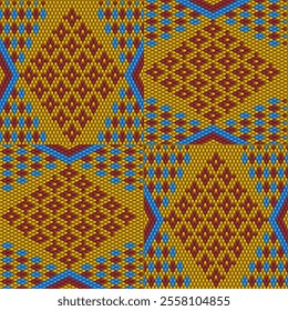  Folk ornament, national pattern, ethnic embroidery, ornamental texture, traditional geometric motives of the tribes of the Australian continent.