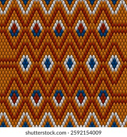 Folk ornament, national pattern, ethnic embroidery, ornamental texture, traditional geometric motives of the tribes of the African continent.