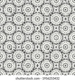 Patrón de ornamento popular sin fisuras. Fondo de diseño tribal. Estilo bohemio. Borde étnico. Diseño de superficie para tela, papel envolvente, papel tapiz. Vector.  