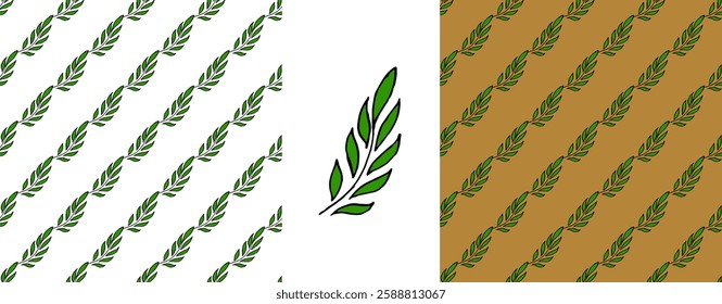 Folk ornament. Set Seamless Patterns