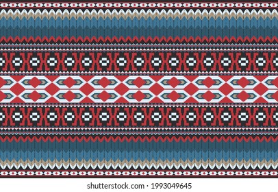 Patrón de textil folclórico ornamental sin soldadura
