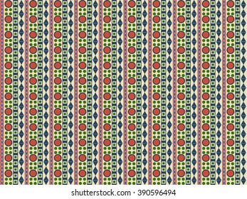 Folk ornamental textile seamless pattern