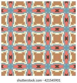 Folk ornamental textile seamless pattern
