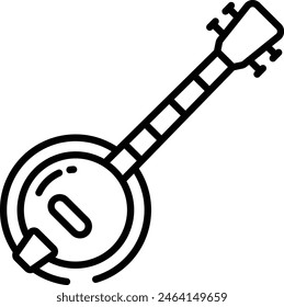 folk outline icon vector illustration