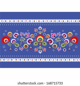 Folk pattern with flower.