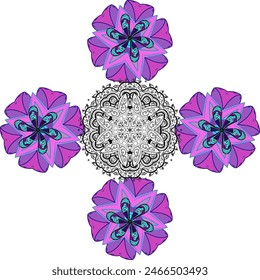 patrón folclórico en Pequeñas flores silvestres. Millefleurs estilo Liberty. Fondo de prado floral para textil, Fondo de pantalla, cubiertas, superficie, impresión, envoltura de regalo, scrapbooking, decoupage. Rústico chic.