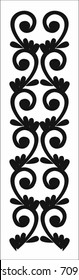 Folk pattern, wood carving 